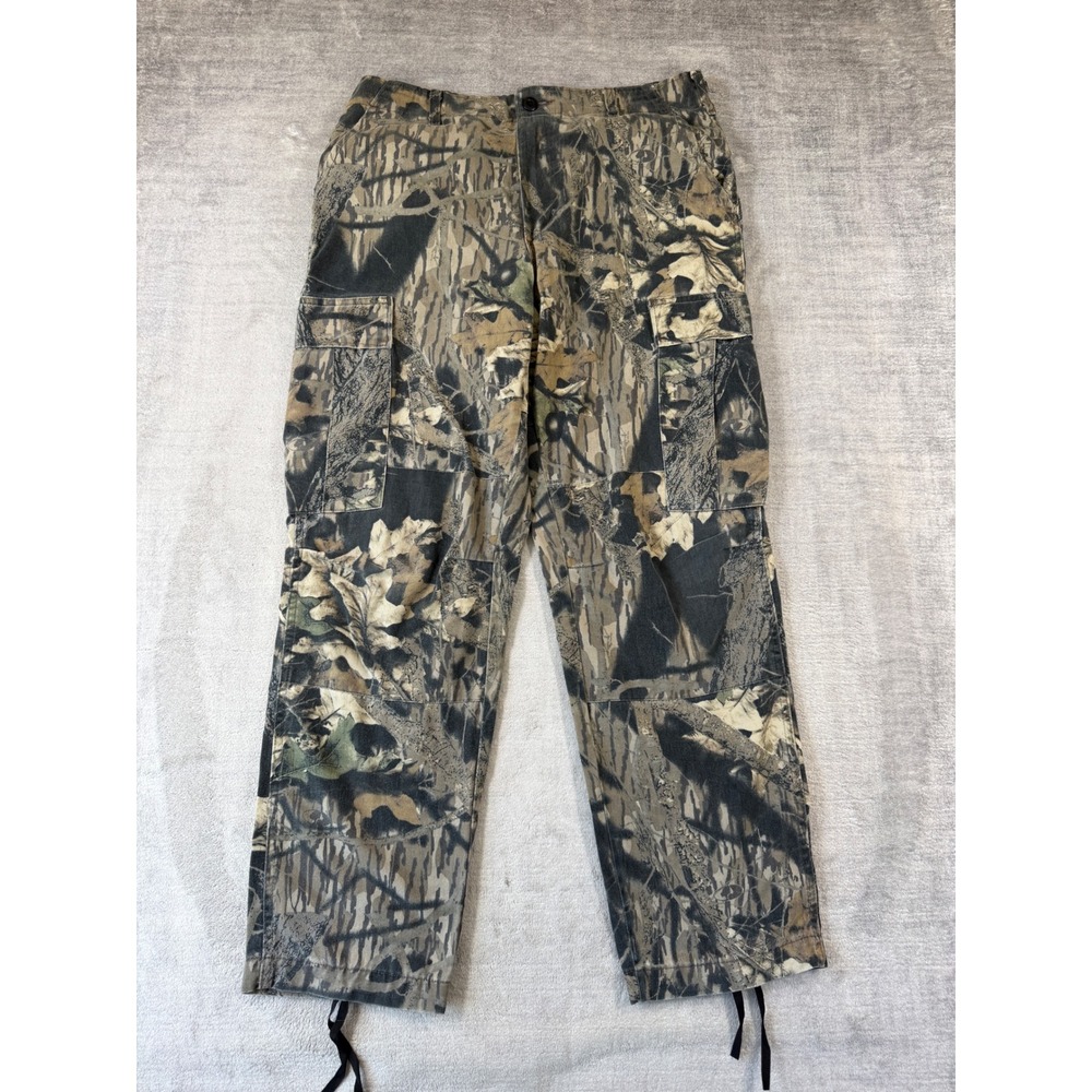 RedHead Pants Mens Medium Regular Vintage Camo Cargo Mossy Oak Break Up Hunting